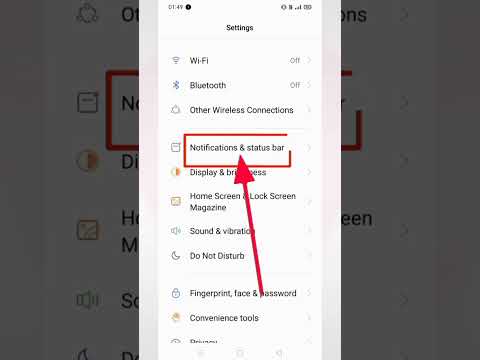 Display data usage in notification Drawer On. Notification & Status bar. Realme. #youtube #foryou.