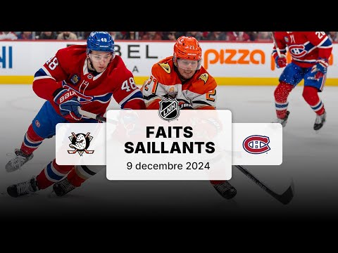 Ducks vs Canadiens 9/12/24 | Faits saillants