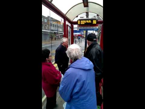 Hilarious argument between two old English people at a bus stop Video