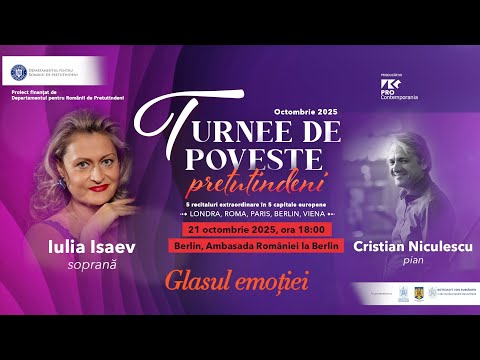 Glasul emoției la Berlin cu Iulia Isaev și Cristian Niculescu, în Turnee de poveste… pretutindeni