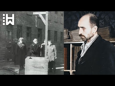 Execution of Nazi officer who kneeled before his executioners & begged for mercy kissing their boots