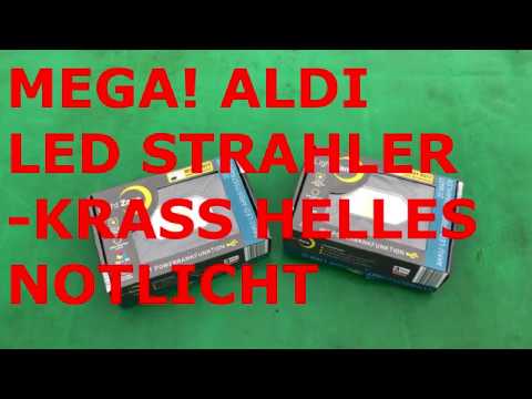 MEGA #COB #LED #STRAHLER von #ALDI Nord. KRASSES #AKKU #NOTLICHT. Als #Powerbank nutzbar.