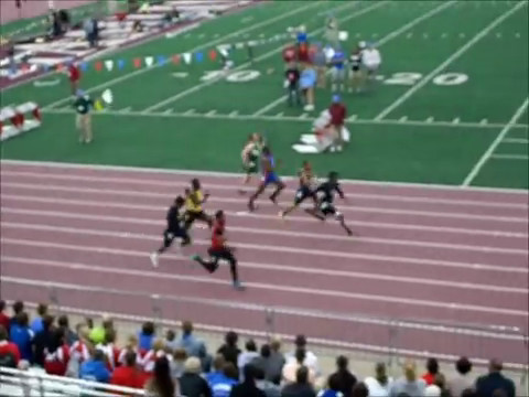 2013 MSHSL Class 2A Track & Field Championship Meet - Boys 100 Meter Dash PRELIMS (Heat 1 Of 3)