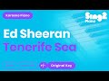 Ed Sheeran - Tenerife Sea (Piano Karaoke)
