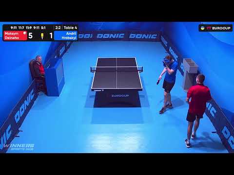 12:50 Maksym Deineha - Andrii Hrabskyi 11.10.2023 TT Euro.Cup Ukraine Master. Table 4