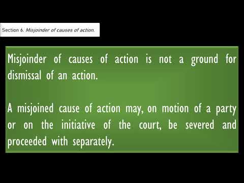 RULES OF COURT 2019 Rules of Civil Procedure - Rule 2 (Cause  of Action)