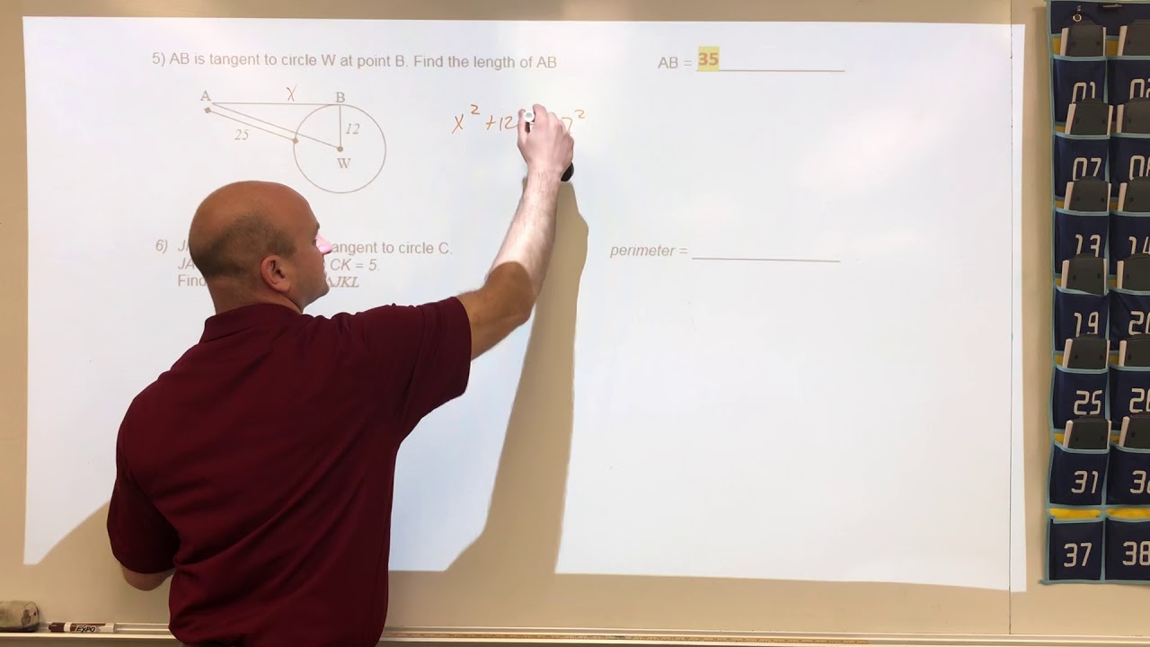 Unit 6 Worksheet- Review: Circles
