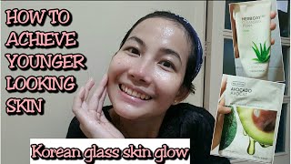 HOW TO ACHIEVE YOUNGER LOOKING SKIN|TRYING THE AVOCADO MASK SHEET BY THE FACE SHOP|I