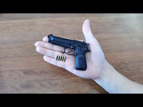 Alloy Empire Beretta M92a1 Toy Gun Unboxing 2023 - Mini Shell Ejection Pistol in 1:2 Scale