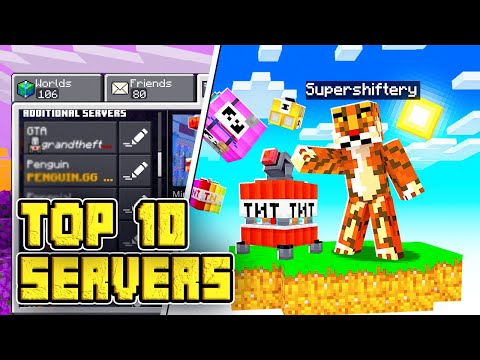Top 10 BEST Servers For MCPE 2023 (1.20+) - Minecraft Bedrock Edition Xbox One, PS4, Windows 10