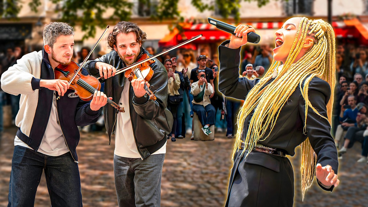 Eurovision song “Regarde !” Insane FLASHMOB in the streets of Paris..​