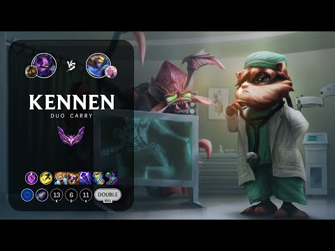 Kennen Carry vs Ezreal - EUW Master Patch 13.1