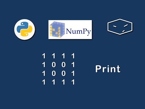 numpy create matrix patterns v3