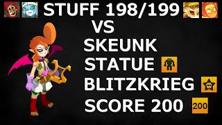 STUFF 198/199 LOW COST VS SKEUNK STATUE BLITZKRIEG SCORE 200 - TEAM SUCCES ELIO - DOFUS 2.66