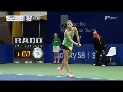 Vondrousova vs Kr Pliskova Biel QF highlights