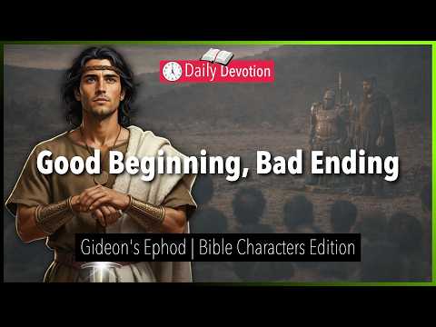 March 08: Good Beginning, Bad Ending - Gideon's Ephod - Judges 8:22-27 - 365 Daily Devotions