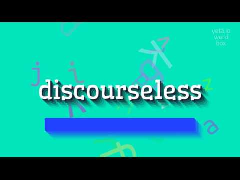 How to say "discourseless"! (High Quality Voices)