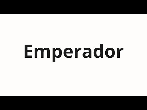 How to pronounce Emperador