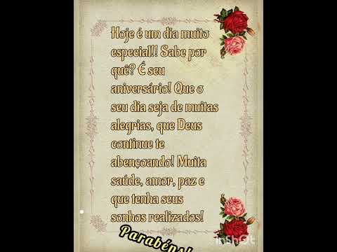Vídeo: Frase Linda de Aniversário: perguntas e respostas