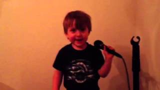 3 year old Michael sings Jennifer Gasoi's "Monsieur Glouton"