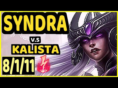 AFM (SYNDRA) vs KALISTA - 8/1/11 KDA BOTTOM ADC GAMEPLAY - EUW Ranked GRANDMASTER
