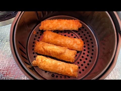 Air Fryer Frozen Egg Rolls Recipe - How To Cook Frozen Egg Rolls In The Air Fryer - So Crispy!