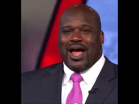 Shaq attempting to not make a face | Clip credit to NBA on TNT