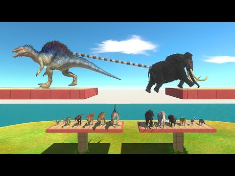 Tug of War Prehistoric Mammals vs Dinosaurs - Animal Revolt Battle Simulator
