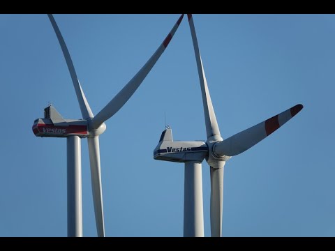 Wind farm Wansleben, Südwind, Eno, Vestas wind turbines V136 with 166 m Hub height 16.12.2020 part 1