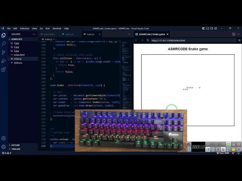 Asmr Coding Snake Game Javascript No Talking