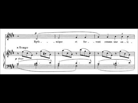 Claude Debussy - Two Romances for voice and piano (audio + sheet music)