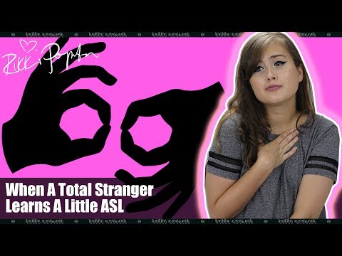 When A Stranger Learns Sign Language (American Sign Language Vlog)