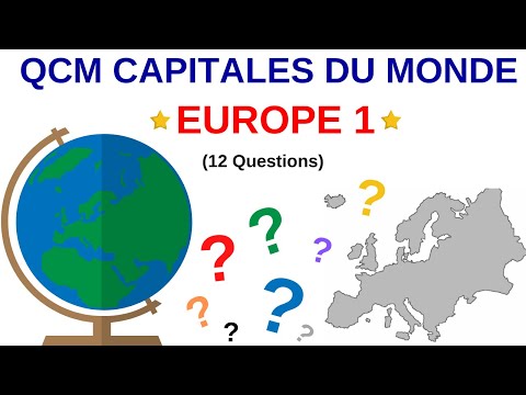 QCM capitale Europe (1/2) 10 questions (AUDIO)