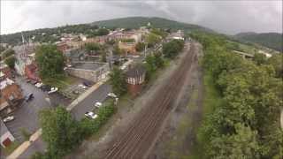 preview picture of video 'Different Perspective of Train 503 Westbound at Huntingdon, PA'