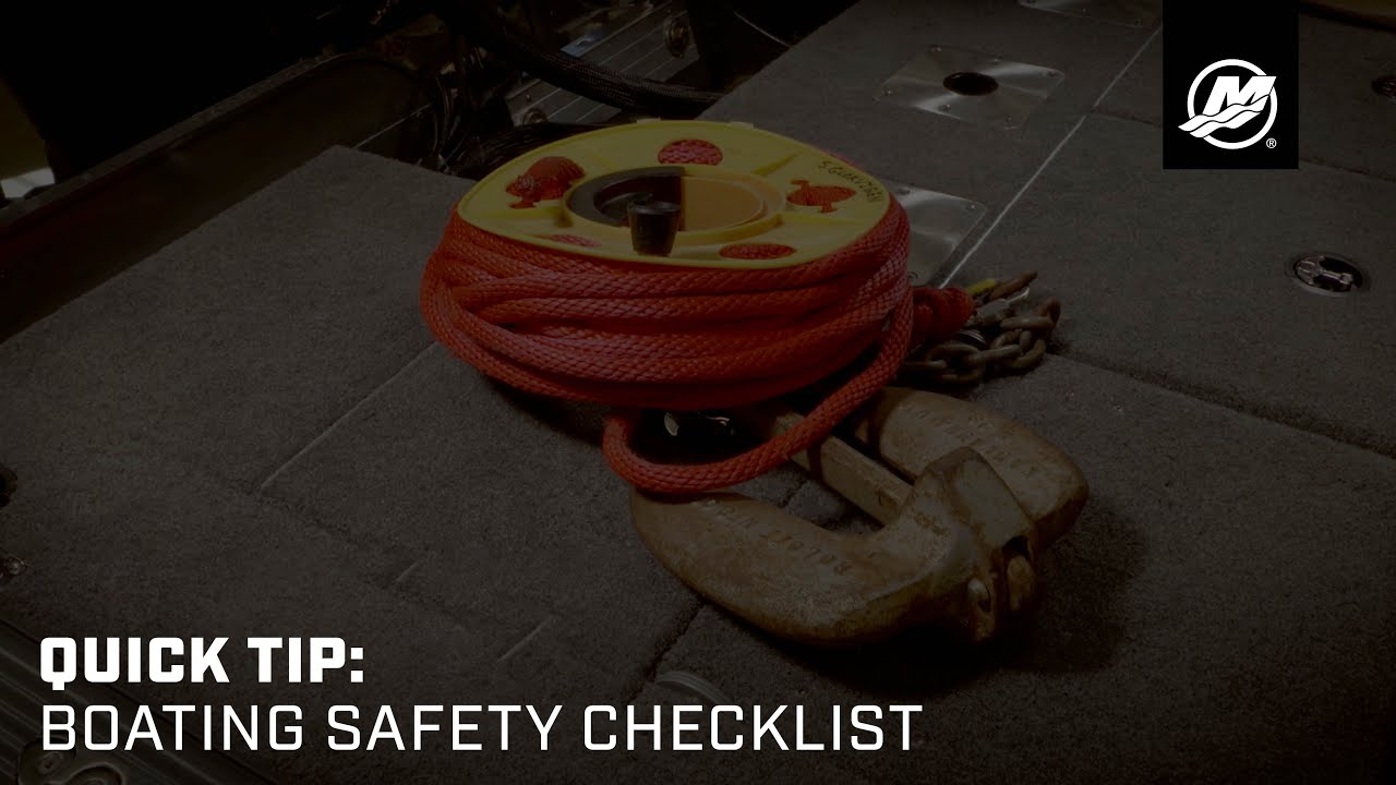 Quick Tip: Boating Safety Checklist