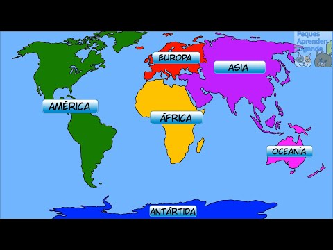 Los continentes y océanos para niños, Video de Peques Aprenden Jugando