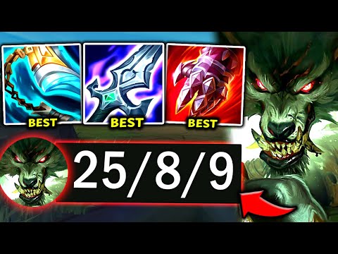 WARWICK TOP IS NOW S- TIER AND LITERALLY FREE WINS (HIGH W/R) - 2025 Warwick TOP Gameplay Guide