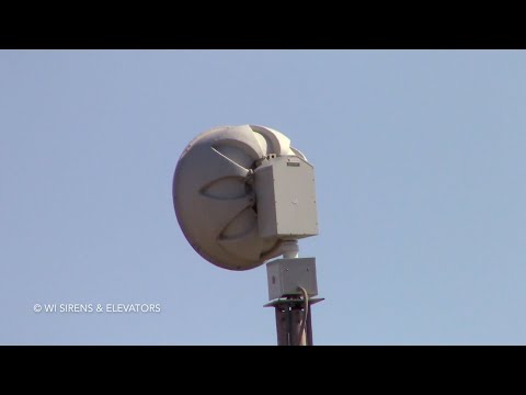 Federal Signal 508 Siren Test, Fitchburg, WI - 3/4/20