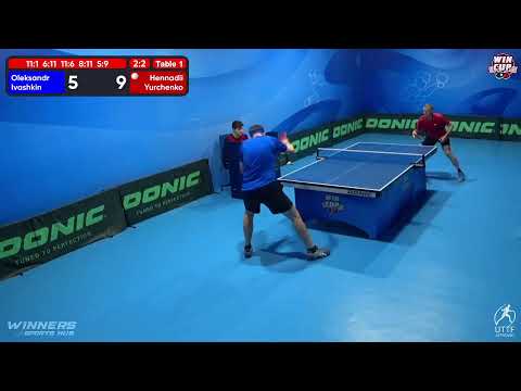 16:30 Oleksandr Ivashkin (2:3) Hennadii Yurchenko West 3 WIN CUP 14.10.2022 | TABLE TENNIS WINCUP