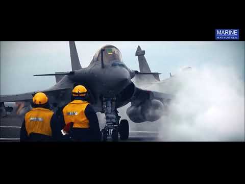 French Navy Rafale M training in the Mediterranean Sea