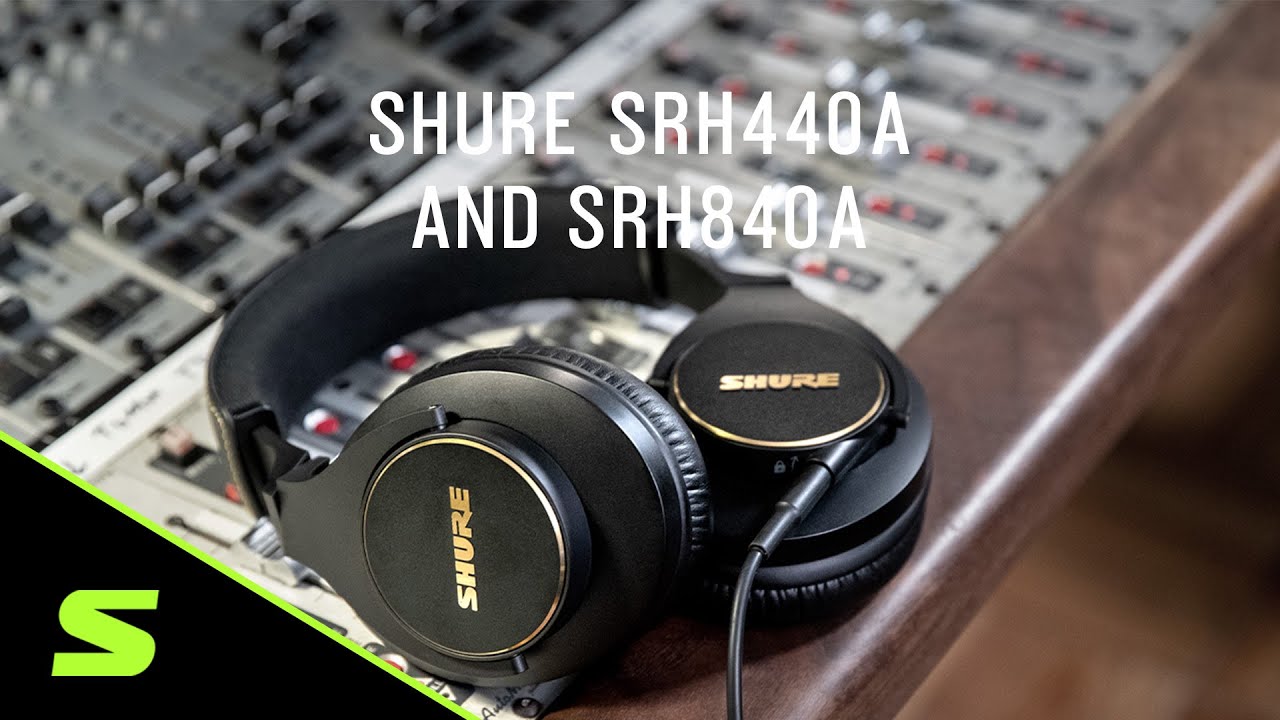 shure auriculares de estudio profesionales srh84