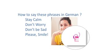 How to say not to worry in German? | Don