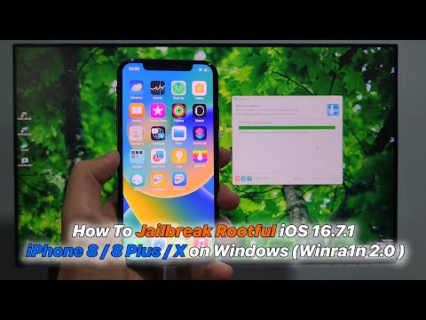 How To Jailbreak Rootful iOS 16.7.1 iPhone 8 / 8 Plus / X on Windows (Winra1n 2.0 Tutorial)