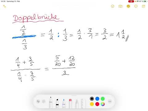 Doppelbrüche berechnen￼