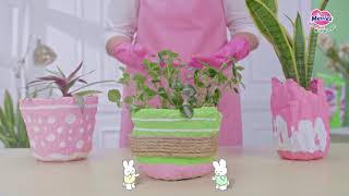 9 Langkah Mudah Menyulap Popok menjadi Pot Cantik