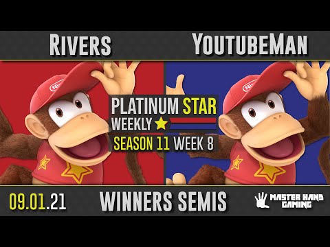 PSW S11:W8 - Rivers (Chrom, Diddy Kong) vs YoutubeMan (Diddy Kong) - W Semifinals