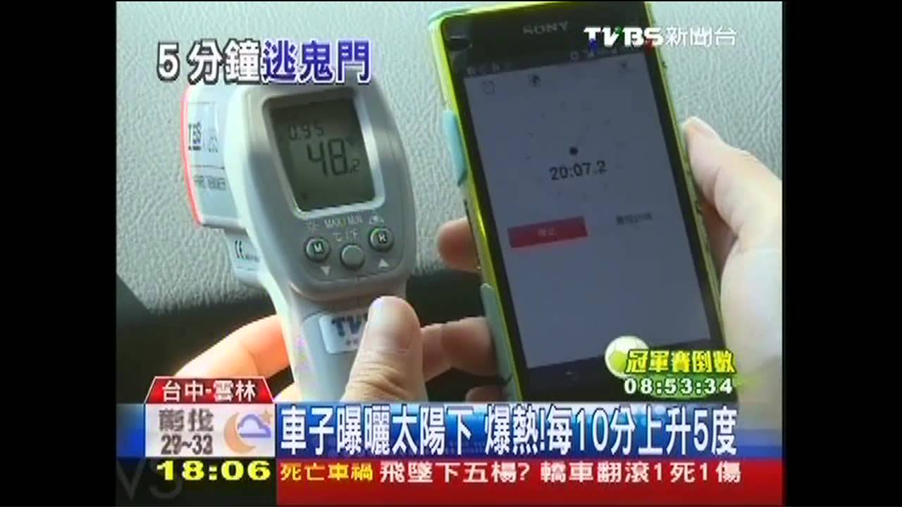 夏季車內飆高80度 密閉5分鐘就危險