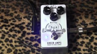 Video thumbnail for Greer Amps LITTLE SAMSON overdrive demo with Kingbee Tele & Pro Jr by gearmanndude