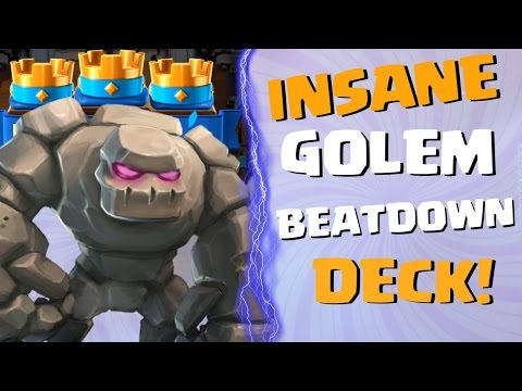 TMD Yao Yao's INSANE GOLEM BEATDOWN DECK | FREE 3 CROWNS! | Clash Royale