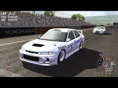 TOCA Race Driver 3 - Mitsubishi Lancer Evo IV (Laguna Seca) Gameplay 1080p